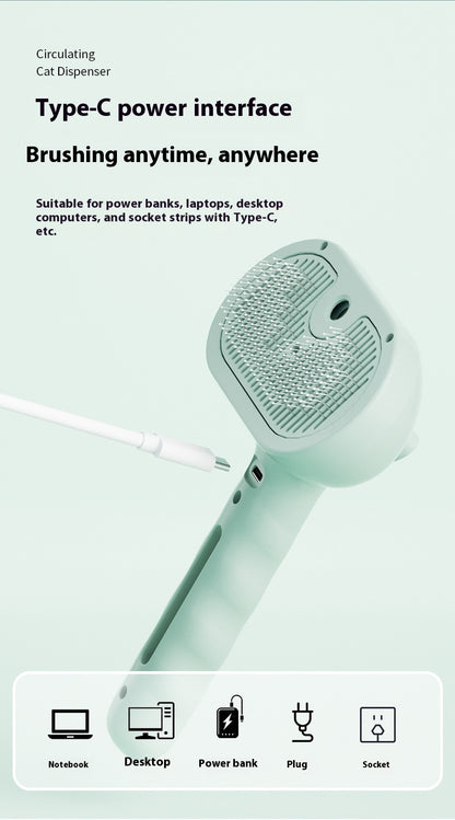 Snufflé™ Pet Hair Grooming Brush with Mist Spray – Spray. Swipe. Done.